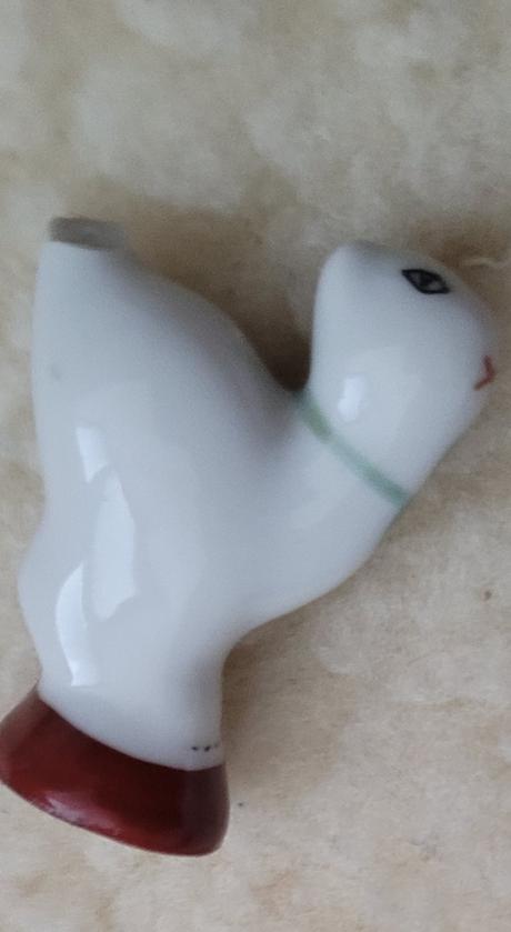 Porcelánová mini mačka, 