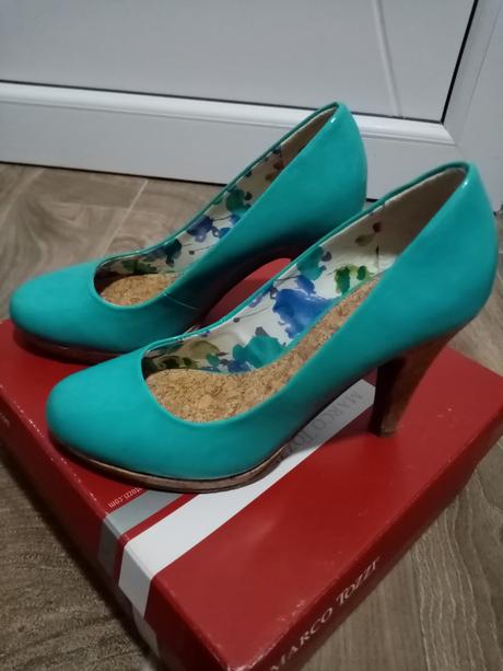 Tyrkysové lodičky marco tozzi zlavneneee, marco tozzi,36