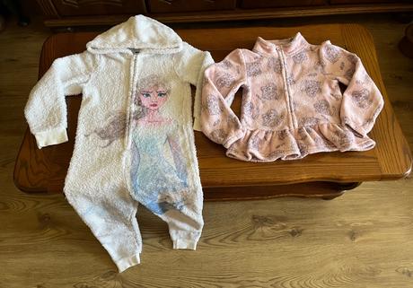 Teplé chlpaté pyžamko frozen ii. a teplá mikinka, disney,128