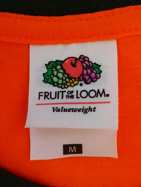 Pánske oranžové tričko skateboard, fruit loom, m, m