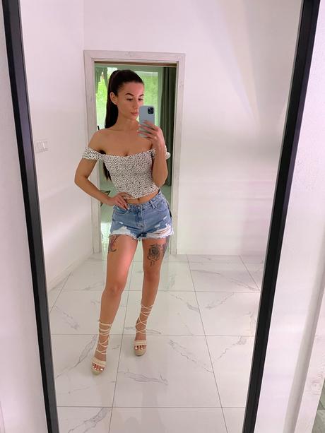 Nové rifľové šortky/kratasy, l / m