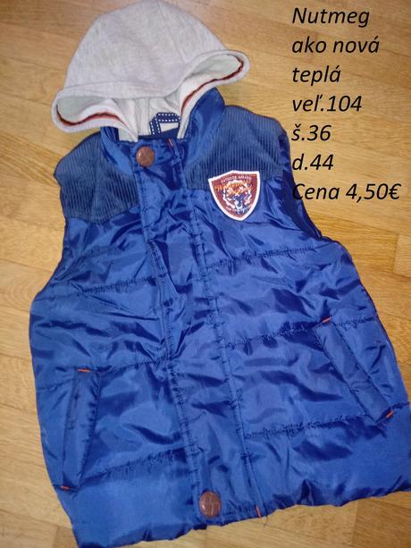 Zateplená vesta, nutmeg,104