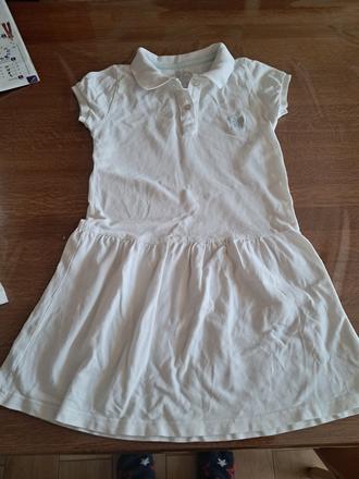 Biele šaty a tričká, 122–134