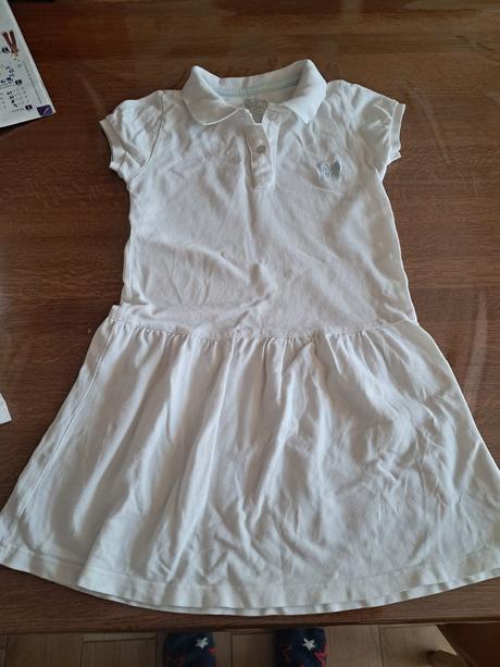 Biele šaty a tričká, 122–134