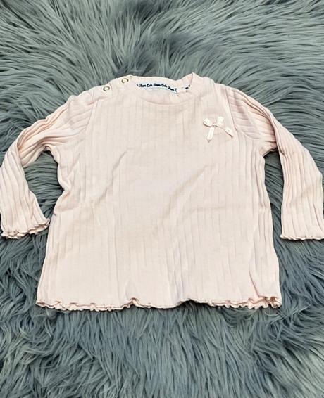 Dievčenské rebrované tričko s mašličkou (68), river island,68