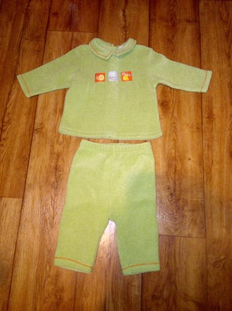 Zelená flísová súprava 68 ako nová, 68