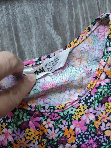 Letné šaty, top stav, h&m,122