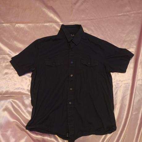 Tmavomodrá košeľa rifle, rifle,m