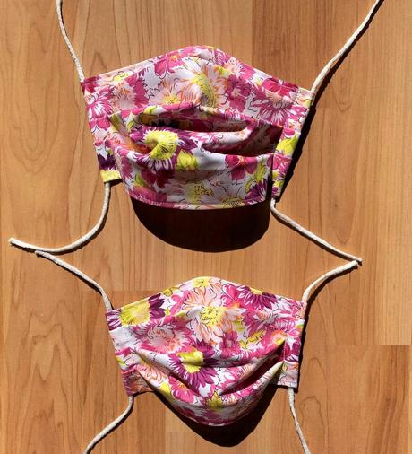 Bavlnené rúška 2 ks- set mama/otec a dieťa s gumič, 