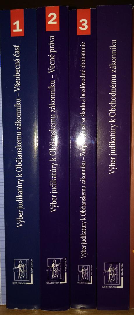 4 knihy - právo - vyber judikatury,