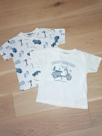 2x tričko, vertbaudet,122