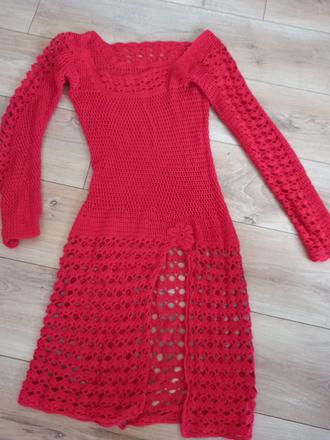 Háčkované šaty, s