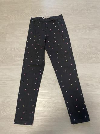 Sivé teplejšie legíny veľ.8-9 rokov, h&m,134