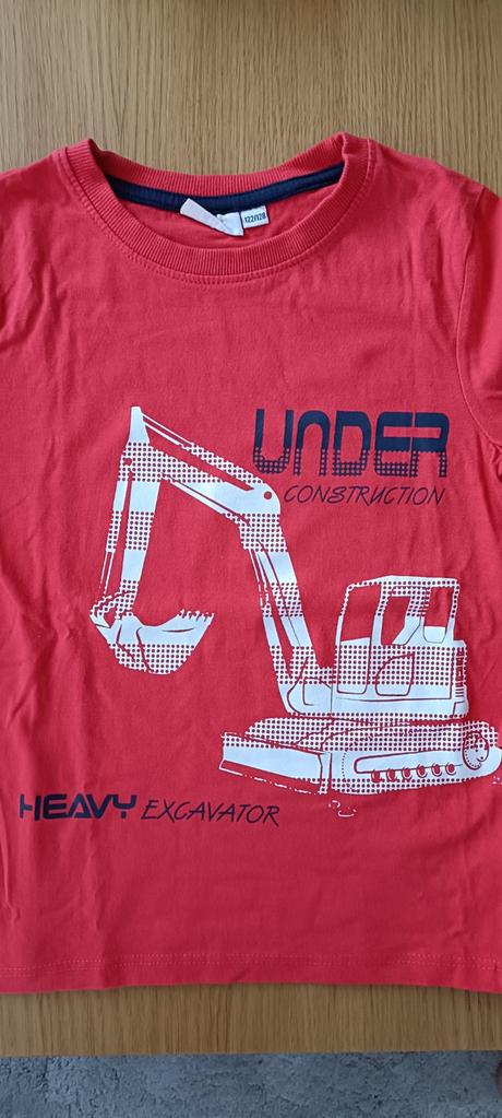 Tričko s bagrom 122/128, nkd,122