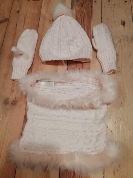 Set čiapka + nákrčník + rukavice, h&m,92