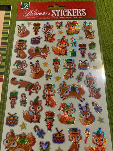 Krásne dekoratívne vianočné nálepky 3 druhy,