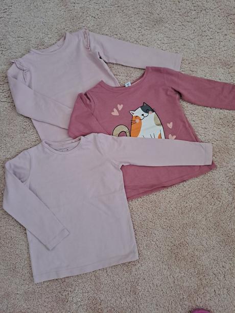 3x tričká pre dievčatko, 104