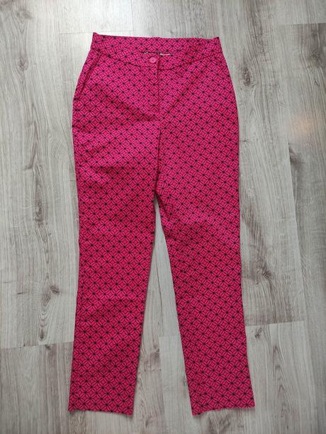 Nové cyklámenové elegantné nohavice, bonprix,34 / xs