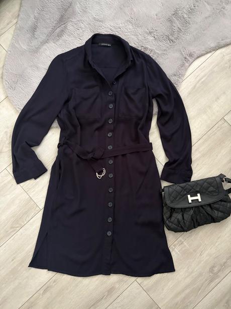 Koselove saty tmavomodré, reserved,m