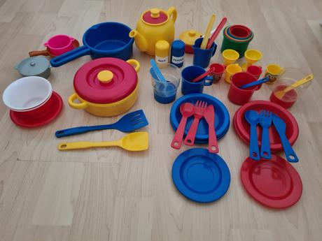 Detský riad na hranie+potraviny,