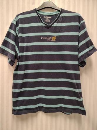 Pánske modré pásikavé tričko, manguun, xl, xl