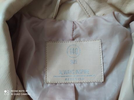 Bledá koženková bundička, reserved,140