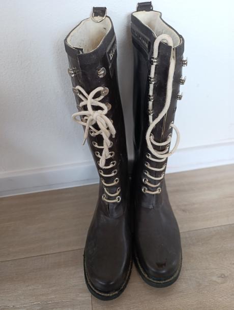 Vysoké gumáky na šnurovanie, 41