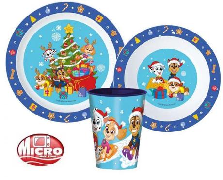 3 - dielny plastový set paw patrol vianoce,