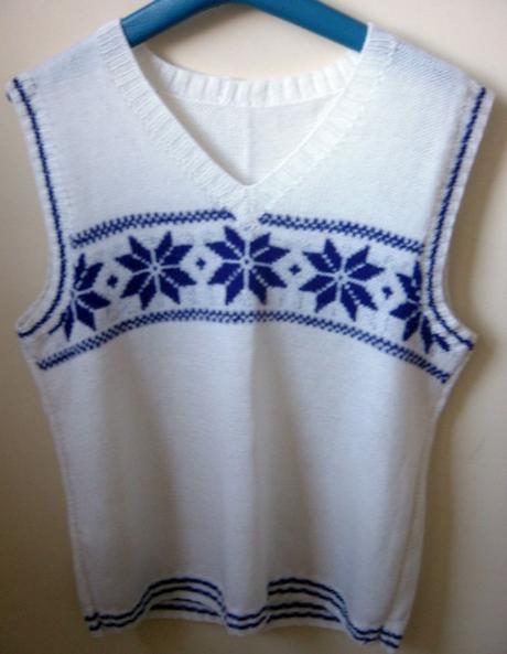 Biely svetrik 2xl, xxl