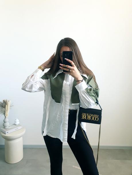 Asymetrická košeľa uni, 