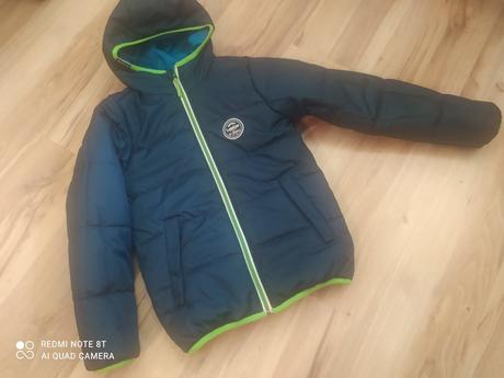 Zimná bunda obojstranná, decathlon,134