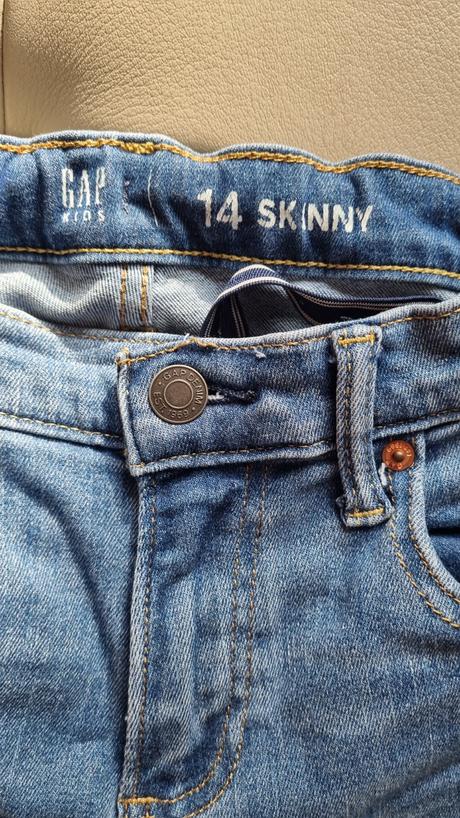 Modre šúchané rifle zn.gap pre 14 rokov, gap,158