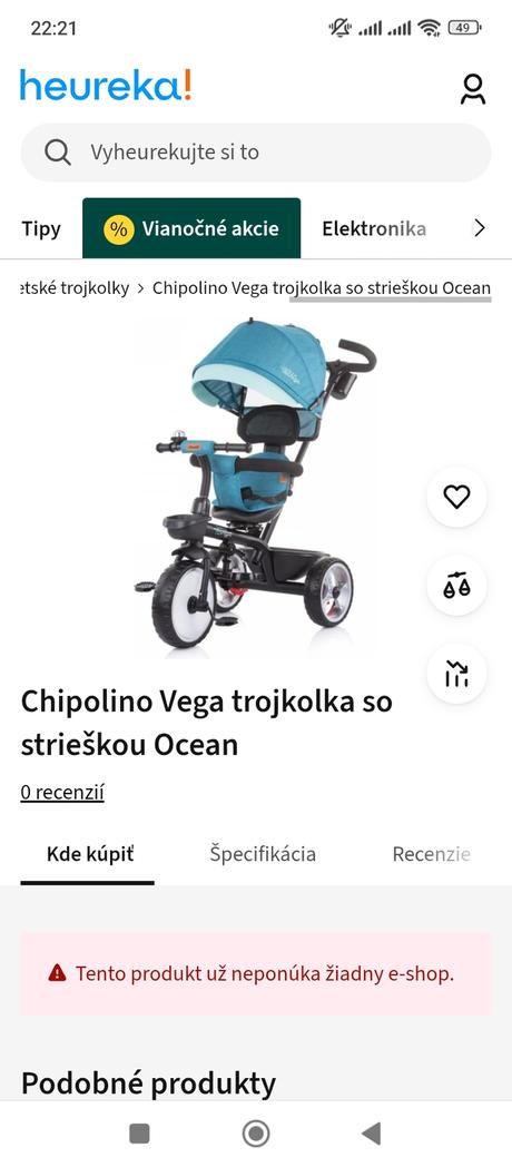 Trojkolka vega, 