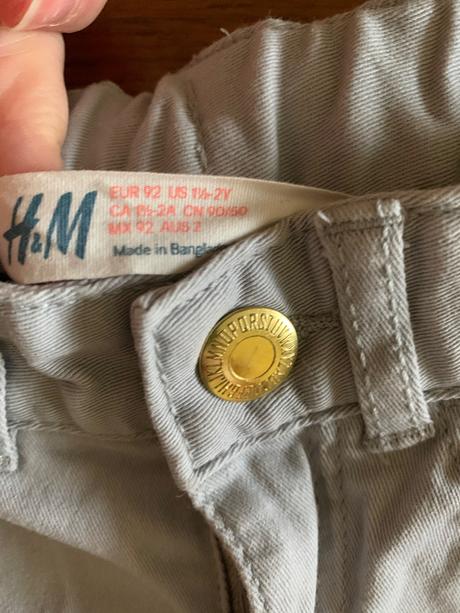 Slim riflové nohavice, h&m,92