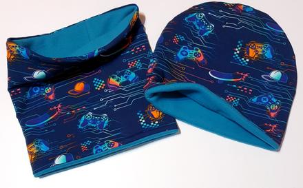 Zimný set, čiapka a nakrčník,