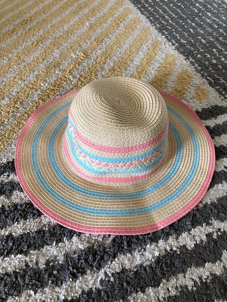 Pásikavý slamený klobúk 128/146, reserved,134