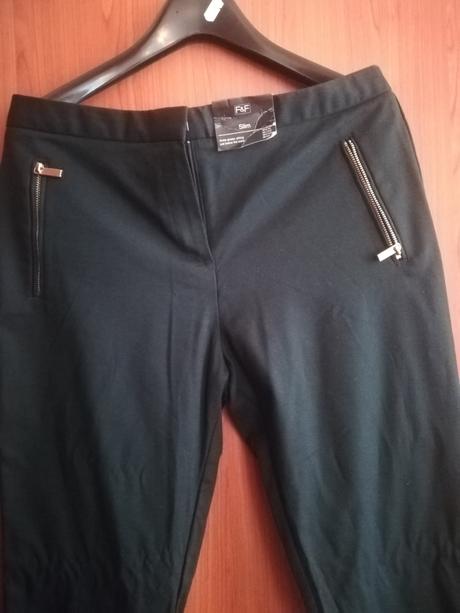 Elegantné olivovo zelené nohavice zn. f&f, f&f,40