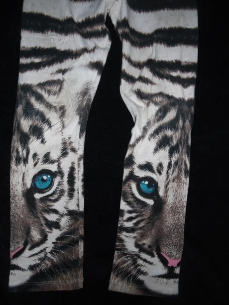 Tigrové legíny, h&m,128