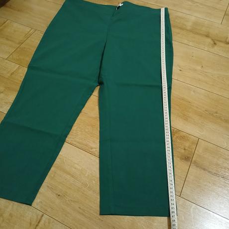 Zelené cigaretové nohavice/jeggins, tchibo,48