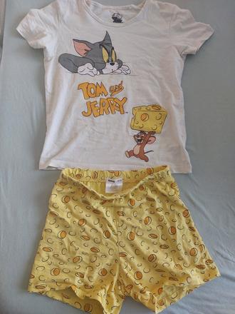 Tom & jerry pyžamko 7-8r, sinsay,128