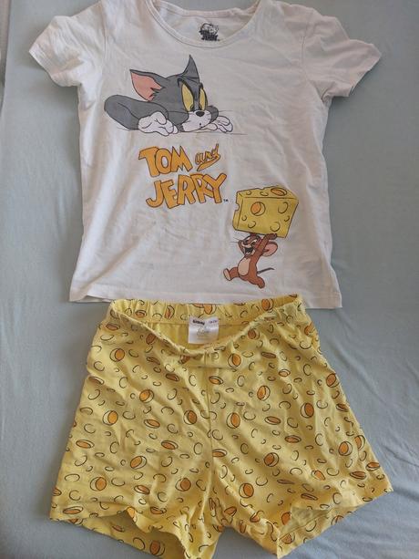 Tom & jerry pyžamko 7-8r, sinsay,128