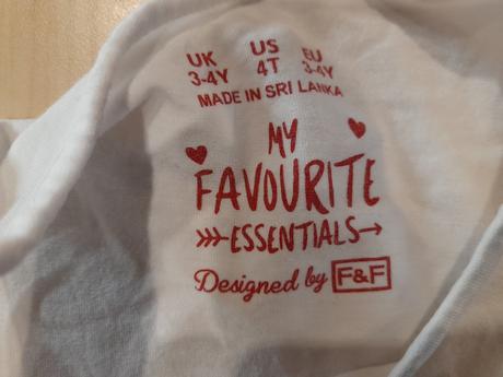 3 tričká s volánikom, f&f,98