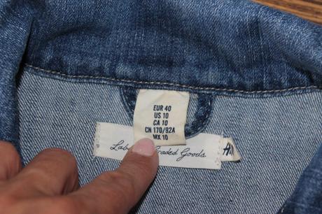 Jeansová bunda h&m v. 40, h&m,40
