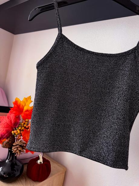 Tblietavý top na ramienka, amisu,s