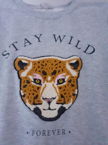 Dievcensky pulover s obrazkom tigra, 158