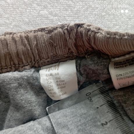 Podšité nohavice, h&m,68