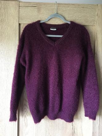 Dámsky fialový sveter, s