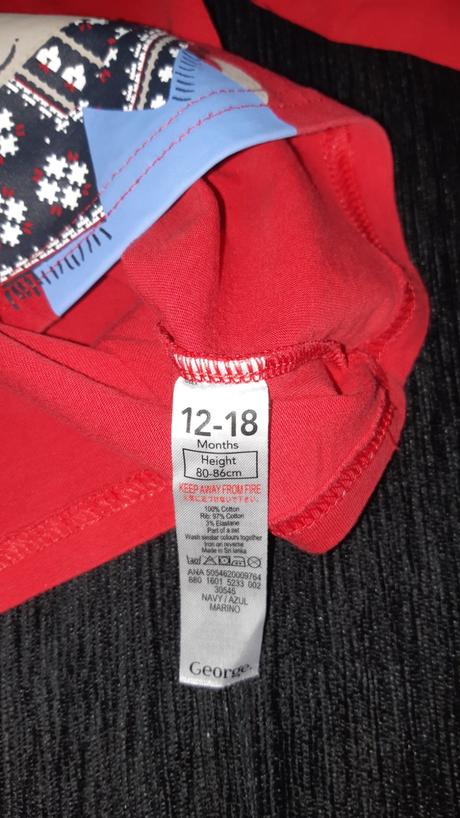 Vianocne tricko sobik 80/86, george,80