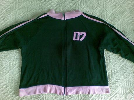 Mikina čierno ružová, s