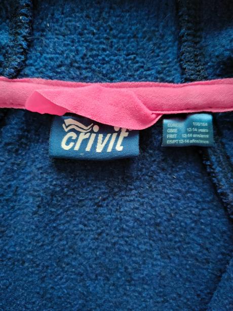 Dievčenská mikina zn.crivit, veľ.158-164, 12-14 r., crivit,158